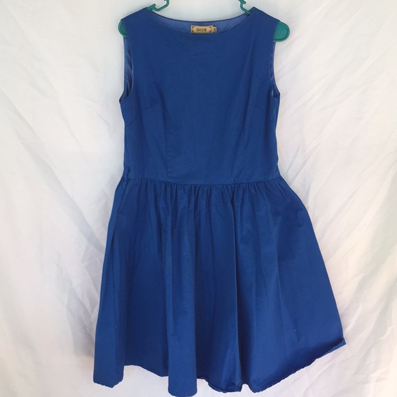 Bright blue party dress